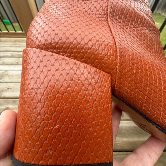 Used Dries Van Noten Snake Embossed Bootie - Picture 10 of 13